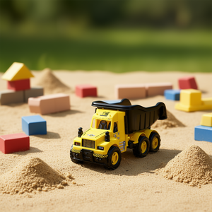 Kids Diecast Dump Truck <b>Toy</b> Heavy Duty <b>Construction</b> <b>Vehicle</b> for Sand and Block Play - Product Image 3