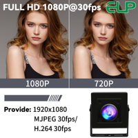Kamera USB ELP 2K Starvis Low Light 1080P Tanpa Distorsi 0.0001Lux Penerangan Rendah H.264 Kamera Industri untuk Lingkungan Gelap