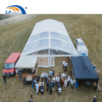 Tente de célébration de chapiteau blanc et clair de structure d'Arcum en aluminium de 10x20m pour l'événement de noce de location