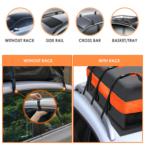 Sac <span class=keywords><strong>de</strong></span> transport étanche sur le <span class=keywords><strong>toit</strong></span> avec <span class=keywords><strong>serrure</strong></span> à bagages 500D PVC Universal Fit Sac <span class=keywords><strong>de</strong></span> <span class=keywords><strong>toit</strong></span> <span class=keywords><strong>de</strong></span> voiture <span class=keywords><strong>pour</strong></span> SUV/voiture - Product Image 4