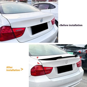 M4 E90 3ชุด2005-12ด้านหลังปีกบนสปอยเลอร์ชั้นเดียว ABS คาร์บอนไฟเบอร์อุปกรณ์ตกแต่งภายนอก AMP-Z WY-E9 WY-E90B - Product Image 4