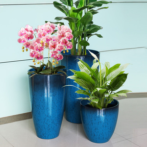 Pot de fleurs en bambou Turtle Back, oiseau de <span class=keywords><strong>paradis</strong></span>, arbre joyeux, salon, grand pot, luxe léger, haute sensibilité, résine épaissie, durable - Product Image 5