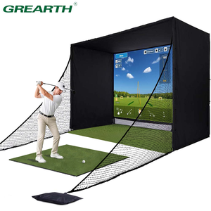 <span class=keywords><strong>Cage</strong></span> de simulateur de golf Armoire à écran Matériau Boîtiers d'impact Baie de simulateur de golf de qualité professionnelle - Product Image 1