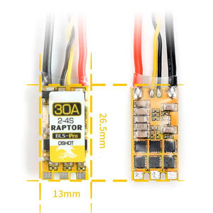 ESC 2-4S 20A-30A Programable Compatible con Dshot para Drones FPV, Accesorios para Sistemas de Motor Multirrotor RC - Product Image 5