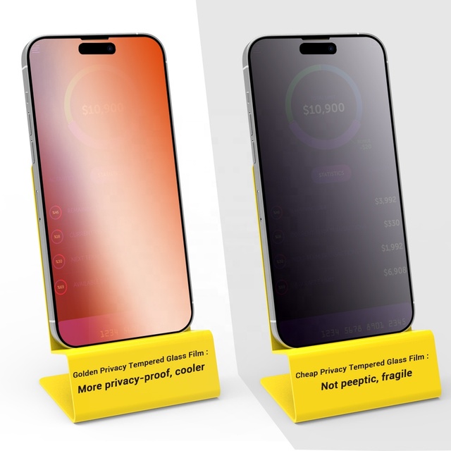 Full Cover Tempered Glass Screen Protector Installation Kit for iphone 13 14 15 Pro Max Tempered Glass Privacy Screen Protector