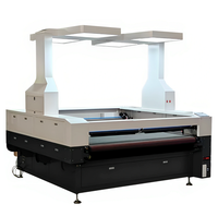 Découpeuse laser CO2 à double tête grande taille avec vision intelligente pour tissus (vêtements, denim, jersey, peluches) - Zone de découpe 190*200 CM