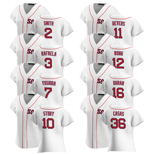 Camiseta de Béisbol Edición Limitada Boston 2025 para Mujer, Talla S, Logotipo Bordado en la Parte Delantera, Antibacteriana, 100% Poliéster, 320g - Product Image 1