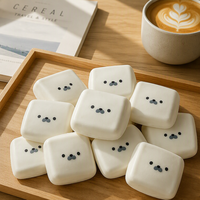 Nouveauté 2026 : Jouet Squishy Minimaliste Blanc en Forme de Tofu, Doux et à Rebond Lent, Anti-Stress