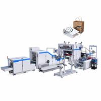Machine entièrement automatique de fabrication de sacs en papier kraft avec moteur Mitsubishi, équipement de formage de sacs en rouleaux de papier, 120 pièces/min