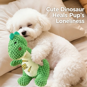 Giocattolo di Peluche per Cani a Forma di Dinosauro, Resistente ai Morsi, Gioco Interattivo per Alleviare l'Ansia, per Cani di Taglia Piccola, Media e Grande - Product Image 4