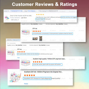 Xcellent Großhandel ohne Sediment DTF-Drucker Tinte Textil pigment druck DTF-Tinte 1000ml weiße DTF-Tinte für XP600 I3200 Kopf - Product Image 6