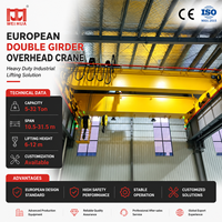 Grúa Puente de Doble Viga Europea Estándar FEM de 20 Toneladas y 22.5m de Vano, con Carro Compacto de Altura Ultrabaja