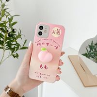 Coque de téléphone portable en cuir à motif de dessin animé, vente en gros d'usine, accessoires personnalisés pour iPhone 12 13 14 15 16 17 Pro Max