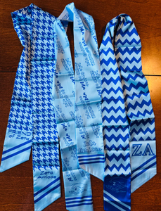 Sciarpa in Chiffon Personalizzata Azzurra Zeta Amicae ZA Zeta Friend 1948 con Stampa a Sublimazione - Product Image 5