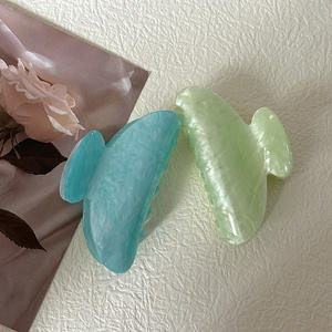 SAIYII yüksek kalite özel Logo kabuk desen kadın saç tokası pençe akrilik pençeleri saç aksesuarları - Product Image 6