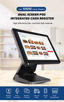Kiosque de commande pour restaurant, terminal de point de vente tout-en-un, machine de point de vente, écran unique de 15,6 pouces, 128 Go, Windows avec lecteur de code-barres et NFC