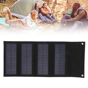 ALECTER Panneaux solaires monocristallins pliables portables 50W, efficacité 20%, chargeur USB, charge mobile en extérieur FB106 - Product Image 4