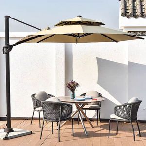Chaise de salle à manger d'extérieur en <span class=keywords><strong>rotin</strong></span> tressé gris foncé avec coussin et oreiller, <span class=keywords><strong>fauteuil</strong></span> de patio à structure métallique noire pour jardin et balcon - Product Image 4