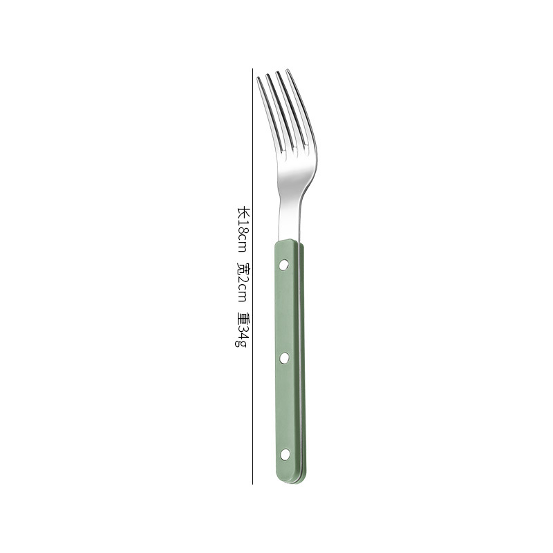 Dessert fork [Green handle]