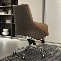 Chef de la direction, mobilier de bureau moderne contemporain commercial, chaises de bureau de direction de luxe en cuir à hauteur réglable