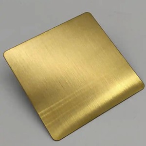 Feuille d'acier inoxydable miroir doré avec revêtement PVD, série 300, grade, type de plaque de traitement par poinçonnage, épaisseur 0,3-3,0 mm, norme JIS - Product Image 6
