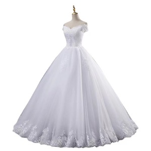 Grandes Robes de Mariée de <span class=keywords><strong>Princesse</strong></span> en Dentelle, sans Manches, Grande Taille, Élégante Robe de Mariée Blanc Pur - Product Image 6