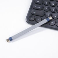 Câble de transfert de données USB4.0 Type-C à angle droit Zowie ACU-532/40G FPC souple et plat, charge rapide 3A (mâle/femelle)