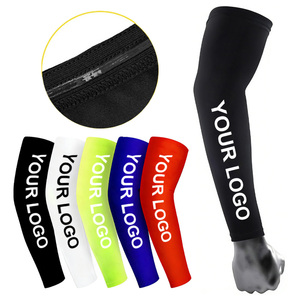 Manchons de compression sportifs personnalisés IDEA GIFT avec logo, en Spandex respirant, anti-UV, pour le cyclisme, pour hommes - Product Image 1