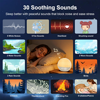 Machine à bruit blanc élégante pour le sommeil et la relaxation des bébés, 30 sons apaisants, système de minuterie intelligent, aide au sommeil pour les nouveau-nés