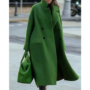 Manteau long décontracté ample pour femmes, tendance automne-hiver, pour le travail, élégant - Product Image 1