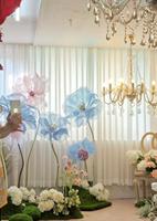 Papier Organza Grand 180cm 220cm Fleurs Géantes Debout pour 18 Coming-of-age Cérémonie Fête Événement Décoration