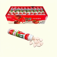 Assortiment AD Melk Harde Snoepjes Fruitig Aardbei Citroen voor Verschillende Smaken Draagbare Enkelvoudige Verpakking Gekochte Melkachtige Snoepjes Groothandel Verkoop