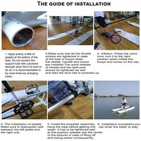 QIQU Cycle aquatique à propulsion humaine avec une vitesse de 18 km/h pour Park Lake Bateau à pédales pour une personne