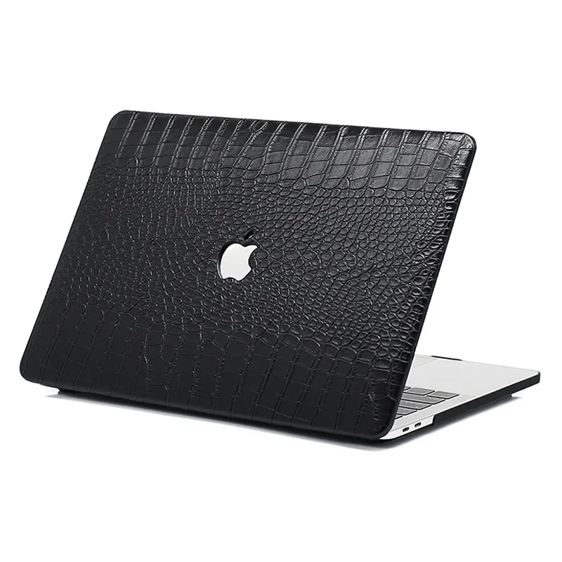 Gepersonaliseerde Groene Faux Krokodillenleer Air 13 In Hard Shell Case Cover Voor Macbook 14 16 2021 Case