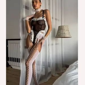 New Trend Wholesale Bulk Valentines Day Lingerie Vendor Nighty <b>Sexy</b> 2 Piece Lace Women Lingerie <b>Set</b> - Product Image 1