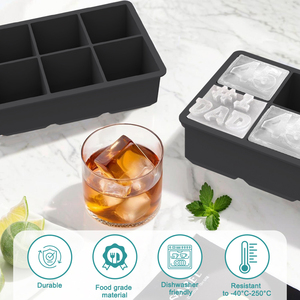 Tùy chỉnh lớn tái sử dụng vòng tròn Silicone <span class=keywords><strong>Ice</strong></span> Ball khuôn Maker <span class=keywords><strong>Ice</strong></span> <span class=keywords><strong>Cube</strong></span> khay cho cocktail Bourbon với nắp - Product Image 4