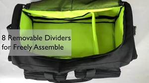 Échantillon gratuit Sac organisateur de câbles électroniques - Sac de rangement portable à double couche pour accessoires électroniques numériques - Product Image 4