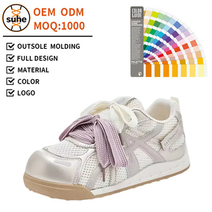 Baskets blanches légères et polyvalentes à semelles épaisses pour femmes – Tendance mode, confortables et durables pour la marche en extérieur - Product Image 1