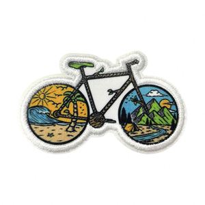 Nuevo Diseño, Tema de Aventura Salvaje, Parche Bordado Termoadhesivo para Botas de Senderismo, Bicicleta de Montaña, Decoración para Ropa y Mochilas - Product Image 6