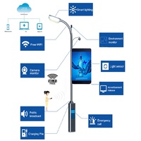 Panneau d'affichage numérique LED pour lampadaire extérieur, écran vidéo pour rue, éclairage public, affichage publicitaire P4, garantie 5 ans