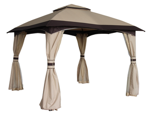 Rome Post Gazebo Carpa <span class=keywords><strong>de</strong></span> jardín <span class=keywords><strong>de</strong></span> gran tamaño con malla y cortina Tubo <span class=keywords><strong>de</strong></span> acero para exteriores Marco <span class=keywords><strong>de</strong></span> aluminio Ocasión <span class=keywords><strong>DE</strong></span> BODA Arco Pérgola - Product Image 2