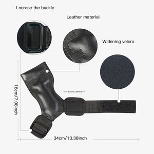 Sangles de maintien pour la musculation avec logo personnalisé, protection des paumes et soutien des poignets - Product Image 4