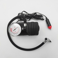 Compresseur d'air pour pneus de voiture portable, mini, simple, 12 volts CC, avec manomètre