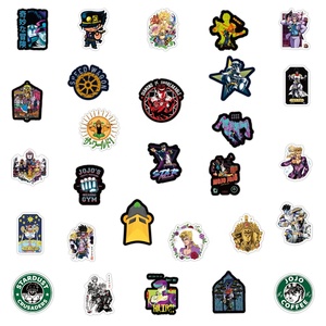 50 autocollants amusants de l'<span class=keywords><strong>anime</strong></span> japonais <span class=keywords><strong>JoJo</strong></span> Bizarre Adventure, étiquettes graffiti pour promotion de boutique, cadeau, décoration cosplay - Product Image 3