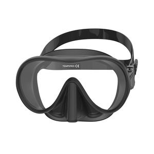 Nuevo Kit de buceo de <span class=keywords><strong>apnea</strong></span>, gafas de silicona líquida personalizadas con lentes de vidrio templado, esnórquel húmedo ecológico, dos tesoros - Product Image 4