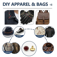Clous à Rivets en Cuivre Personnalisés avec Pierres Précieuses et Strass pour Cuir, Sacs et Vêtements