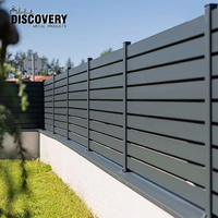 Clôture en aluminium sur mesure, panneaux de clôture à lattes pour jardin extérieur, panneaux de clôture à lattes en aluminium écologiques