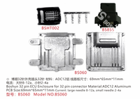 Boîtier en aluminium pour ECU automobile BS060 48 broches avec connecteurs pour le contrôle du moteur de voiture