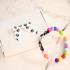 <span class=keywords><strong>Collar</strong></span> de Perro Personalizado, Elegante, Femenino, Resistente, de Verano, Impermeable, Bonito, Colorido, con Cuentas - Product Image 6