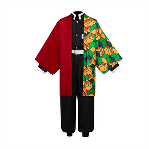 Disfraz de Cosplay Unisex de Anime <span class=keywords><strong>Kimetsu</strong></span> <span class=keywords><strong>No</strong></span> <span class=keywords><strong>Yaiba</strong></span> Tomioka con Falda para Fiestas de Adultos, Poliéster - Product Image 4